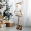 GOLD CHRISTMAS BABBO NATALE CON GAMBE ALLUNGABILI H120 CM  USATO COME NUOVO