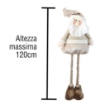 GOLD CHRISTMAS BABBO NATALE CON GAMBE ALLUNGABILI H120 CM  USATO COME NUOVO