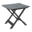 MAURY'S TAVOLO ANIENE PIEGHEVOLE DA ESTERNO  79X72X70 CM IN COLORE ANTRACITE USATO COME NUOVO 