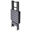 MAURY'S TAVOLO ANIENE PIEGHEVOLE DA ESTERNO  79X72X70 CM IN COLORE ANTRACITE USATO COME NUOVO 