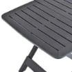 MAURY'S TAVOLO ANIENE PIEGHEVOLE DA ESTERNO  79X72X70 CM IN COLORE ANTRACITE USATO COME NUOVO 
