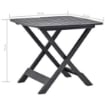 MAURY'S TAVOLO ANIENE PIEGHEVOLE DA ESTERNO  79X72X70 CM IN COLORE ANTRACITE USATO COME NUOVO 