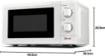 GIRMI FORNO A MICROONDE 20 LT 700 W BIANCO 
