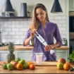 HIGH-TECH FRULLATORE AD IMMERSIONE MULTIFUNZIONE CON 2 VELOCITÀ E POTENZA 400W COLORE BLU OKX