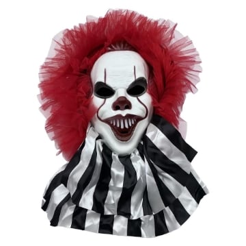 DECORAZIONE HALLOWEEN TESTA DI CLOWN HORROR DA APPENDERE 