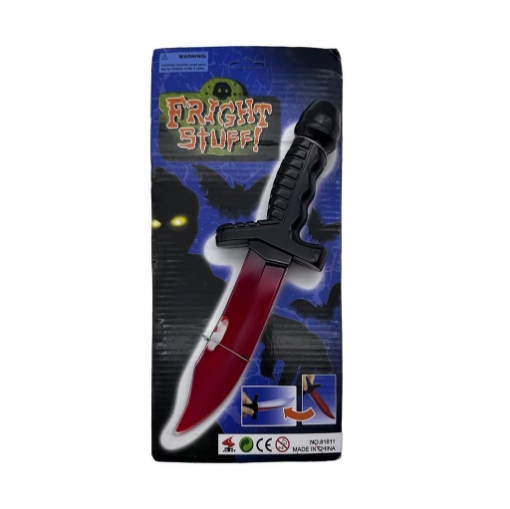 COLTELLO INSANGUINATO HALLOWEEN CM.26H X 9 X 4