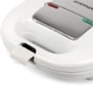 GFERRARI TOSTIERA CON PIASTRE ANTIADERENTI POTENZA 750W DIMENSIONI 23,5X23X8,5H CM - BIANCO