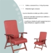 POLTRONA MIAMI CILIEGIO ARANCIO IN FAGGIO CON IMBOTTITURA POGGIATA SU CINGHIE SCHIENALE REGOLABILE 4 POSIZIONI OKX