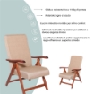 POLTRONA MIAMI CILIEGIO BEIGE IN FAGGIO CON IMBOTTITURA POGGIATA SU CINGHIE SCHIENALE REGOLABILE 4 POSIZIONI OKX