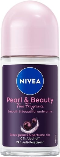 NIVEA DEODORANTE ROLL ON PEARL & BEAUTY FINE FRAGRANCE 72H - 50ML
