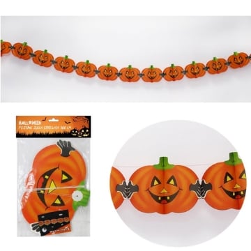 FESTONE ZUCCA STREGATA HALLOWEEN LUNGO 300 CM 