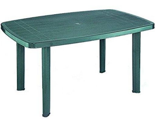 MAURY'S TAVOLO FARO DA ESTERNO 138 X 86 X H72 IN COLORE VERDE USATO COME NUOVO