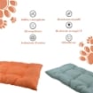 OPTIMO CUCCIA CON MORBIDO CUSCINO INTEGRATO BOMBER TINTA UNITA 60X100 CM COLORAZIONE ASSORTITA 
