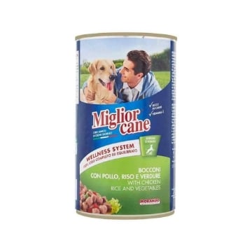 MIGLIOR CANE BOCCONI CON POLLO, RISO E VERDURE 100% CIBO COMPLETO E EQUILIBRATO - 1250G