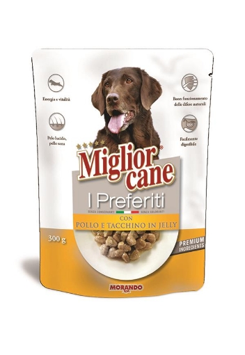 MIGLIOR CANE I PREFERITI BOCCONI CON POLLO IN SALSA 300 GRAMMI