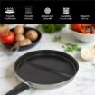 MA MAISON PADELLA LINEA ALESSIA PER BICOTTURA CON DIVISORIO 32 CM ANTIADERENTE PER GAS ED ELETTRICO IDONEO IN LAVASTOVIGLIE 