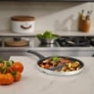 MA MAISON PADELLA LINEA ALESSIA PER BICOTTURA CON DIVISORIO 32 CM ANTIADERENTE PER GAS ED ELETTRICO IDONEO IN LAVASTOVIGLIE 