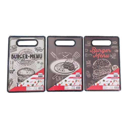 MA MAISON TAGLIERE IN PP DECORAZIONE BURGUER MENU DIMENSIONI 30X20X1,2H CM- ASSORTITO OKX