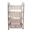 MAURY'S CARRELLO DA CUCINA SENZA RUOTE CON 4 RIPIANI ESTRAIBILI DIMENSIONI 46X35,5X81H CM