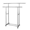 MAURY'S STORAGE APPENDIABITI DOPPIO ESTENSIBILE CON RUOTE IN COLORE SILVER USATO COME NUOVO 