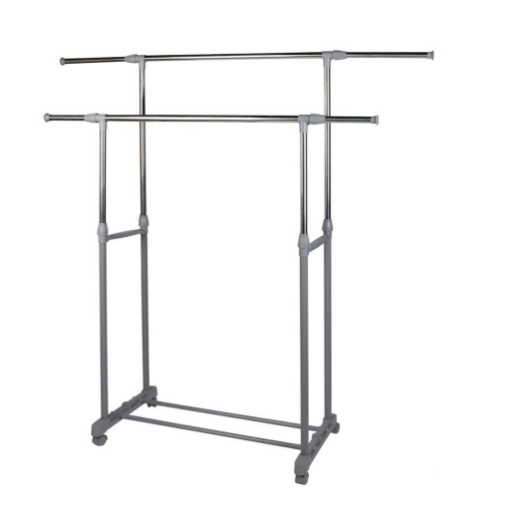 MAURY'S STORAGE APPENDIABITI DOPPIO ESTENSIBILE CON RUOTE IN COLORE SILVER USATO COME NUOVO 
