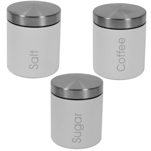 MAURY'S SMART BARATTOLO BIANCO SALE ZUCCHERO O CAFFÈ ASSORTITO 10 CM 