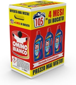 OMINO BIANCO DETERSIVO LAVATRICE COLOR+ PROFUMA FINO A 72 ORE - 35 LAVAGGI 1,4 LT X 3PZ
