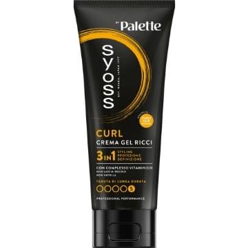 SYOSS PALETTE CREMA GEL RICCI 3 IN 1 DI LUNGA DURATA CON COMPLESSO VITAMINICO - 250ML