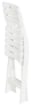 MAURY'S BIRKY SEDIA PIEGHEVOLE DA ESTERNO BIANCA 44 X 41 X H78 CM