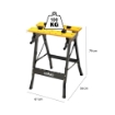 BANCHETTO DA LAVORO RICHIUDIBILE IN METALLO 61 X 56 X 79 CM 