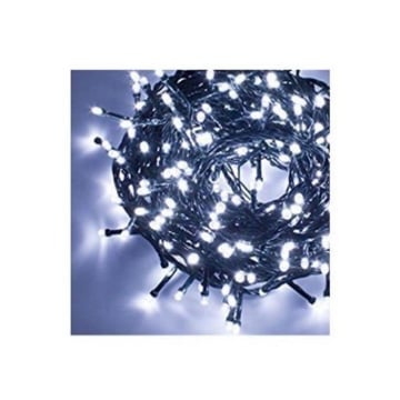 HIGH-TECH FILO DI LUCI A LED NATALIZIE CON 300 LED COLORE BIANCO FREDDO 