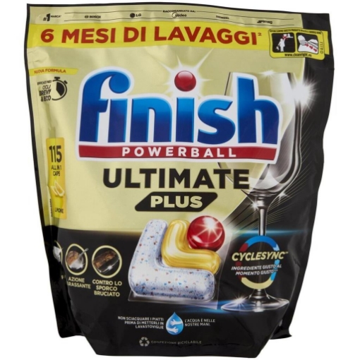 FINISH POWERBALL ULTIMATE PLUS ALL IN 1 AL LIMONE - 115PZ