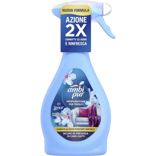 AMBIPUR PROFUMATORI PER TESSUTI COMBATTE GLI ODORI FRAGRANZA RISVEGLIO PRIMAVERILE - 385ML