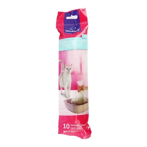 VITAKRAFT 10 SACCHETTI IGIENICHE PER LETTIERA GATTI DIMENSIONI 80X33 CM