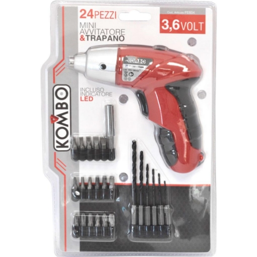 MINI AVVITATORE ELETTRICO 3.6V 600 MAH CON LUCE LED - KOMBO