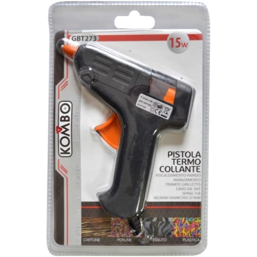 PISTOLA TERMO COLLANTE 20W 230V RICAMBIO 7 MM CON CAVO - KOMBO