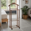 MAURY'S DOPPIO INDOSSATORE DA CAMERA COLORE NOCE LEGNO DI FAGGIO 43 X 33 X 105 H
