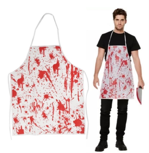 GREMBIULE PER HALLOWEEN INSANGUINATO 60X70 CM