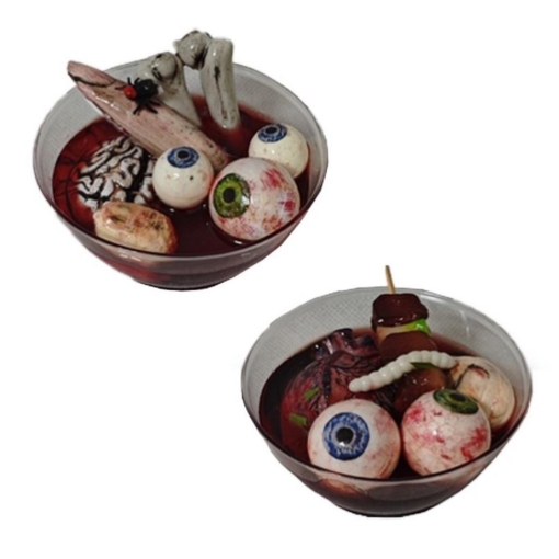 DECORAZIONE HALLOWEEN HORROR FREAKY COCKTAIL 9X10X4H CM ASSORTITO