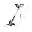 TAGLIABORDI ELETTRICO TELESCOPICO 550W TAGLIO 30 CM MANICO TELESCOPICO IN ALLUMINIO ESTENDIBILE + 18 CM