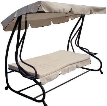 SUITE DONDOLO A 3 POSTI IN ACCIAIO 230 X 118 X H170