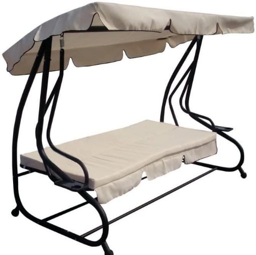 SUITE DONDOLO A 3 POSTI IN ACCIAIO 230 X 118 X H170