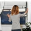 ZANZARIERA SALE E SCENDE CON TAPPARELLA 100 X 160 CM BIANCO RETE PLISSE'