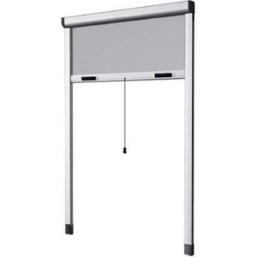 ZANZARIERA SALE E SCENDE CON TAPPARELLA 100 X 250 CM MARRONE