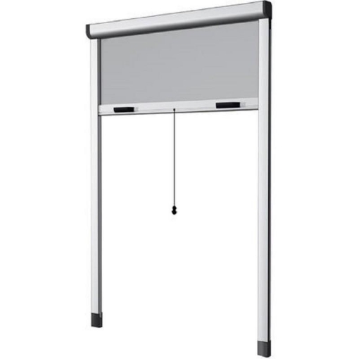 ZANZARIERA SALE E SCENDE CON TAPPARELLA 100 X 250 CM MARRONE