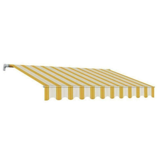 TENDA DA SOLE CON BRACCI 295 X 250 CM CON RIGHE BEIGE E GIALLO