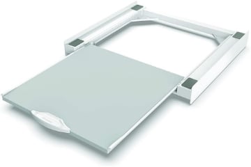 KIT DI SOVRAPPOSIZIONE UNIVERSALE PER LAVATRICE  ASCIUGATRICE RIPIANO ESTRAIBILE