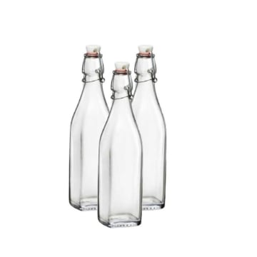 MAURY'S SET 3 BOTTIGLIE SWING BOTTIGLIA IN VETRO CON CAPIENZA DA 0,50 LT 