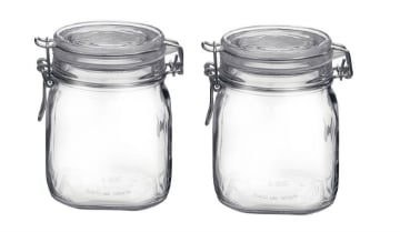 SET 2 FIDO VASO ERMETICO CON CAPIENZA DA 750 CC