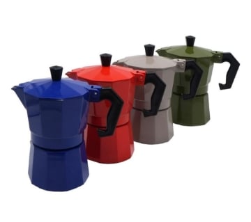 MAURY'S CAFFETTIERA COLORATA CON CAPIENZA 1 TAZZA IN COLORAZIONE ASSORTITA